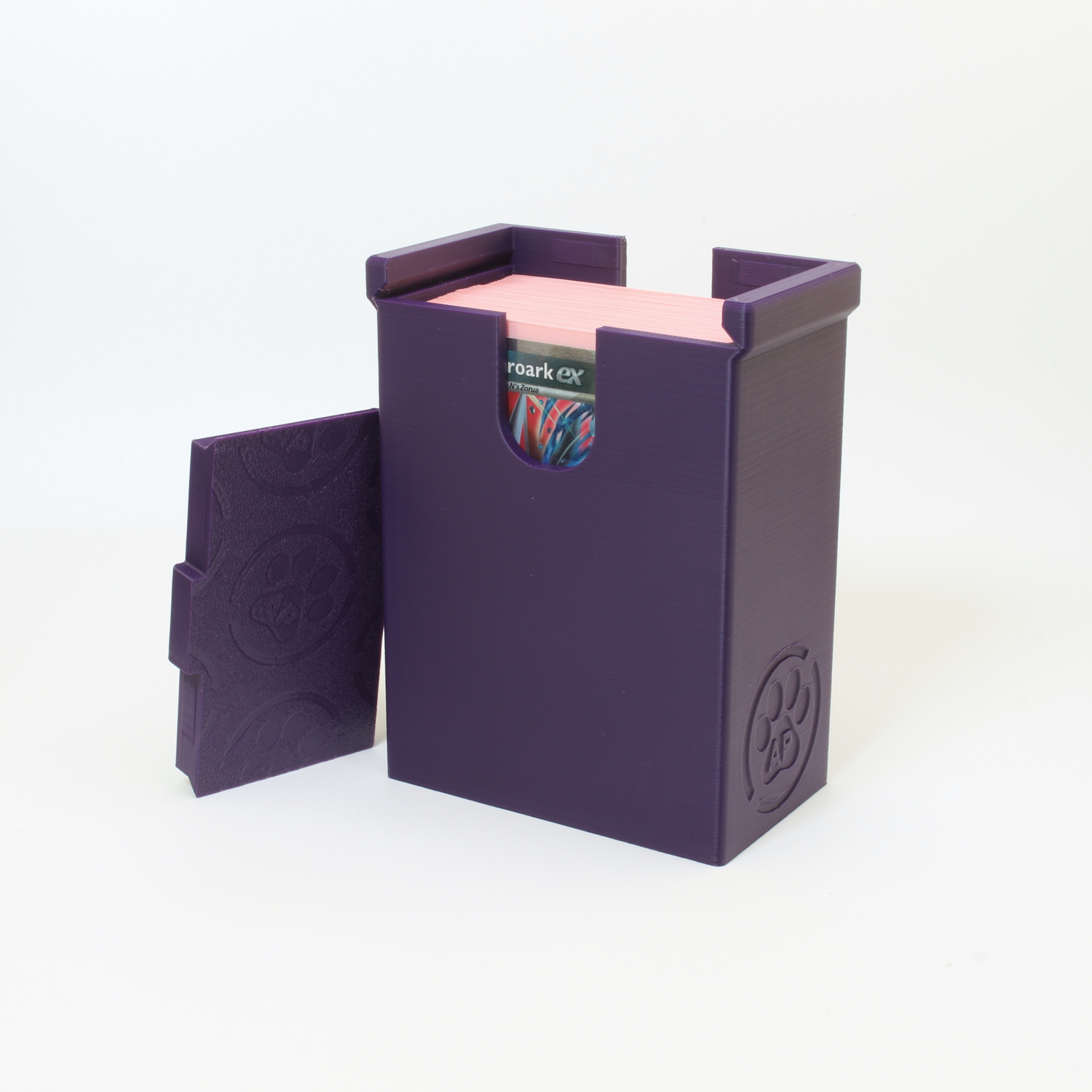 Astro Box minimal TCG deck box with magnetic lid
